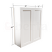 Double Door Wall Cabinet 42" High - Classic Shaker Pre-Assembled - Berta Store 