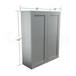 Double Door Wall Cabinet 42" High - Classic Shaker Pre-Assembled - Berta Store 