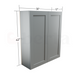 Double Door Wall Cabinet 42" High - Classic Shaker Pre-Assembled - Berta Store 