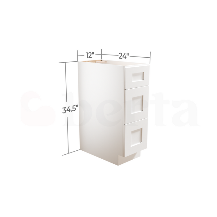 Drawer Base Cabinets - Classic Shaker Pre-Assembled - Berta Store