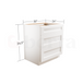 Drawer Base Cabinets - Classic Shaker Pre-Assembled - Berta Store 