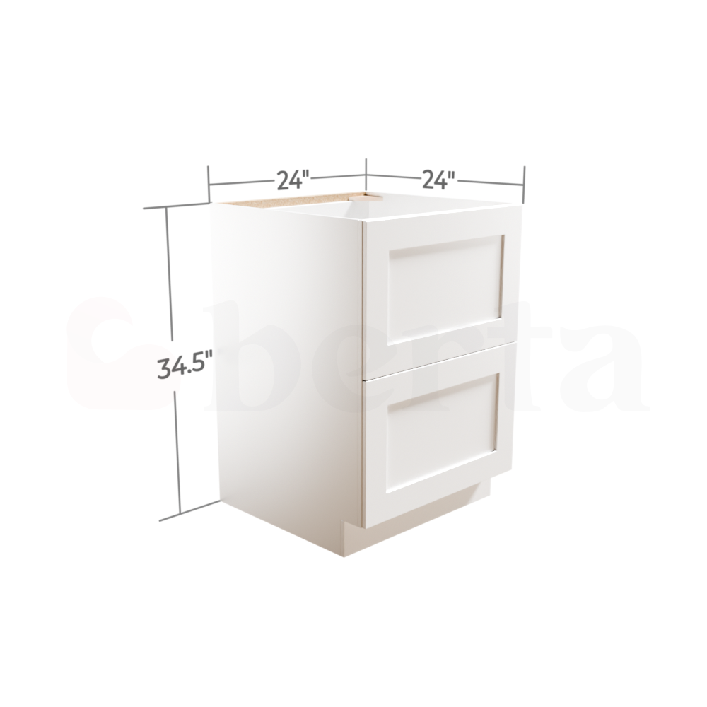 Drawer Base Cabinets - Classic Shaker Pre-Assembled - Berta Store 