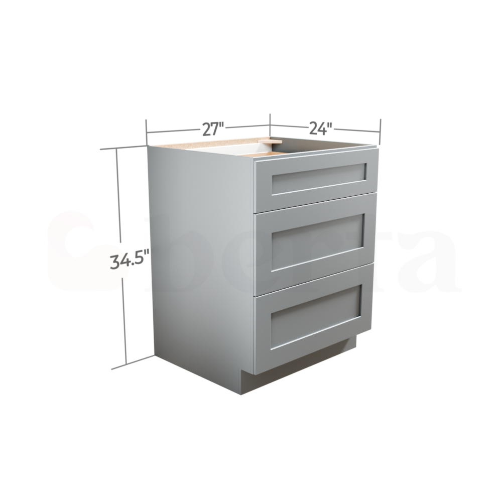 Drawer Base Cabinets - Classic Shaker Pre-Assembled - Berta Store 