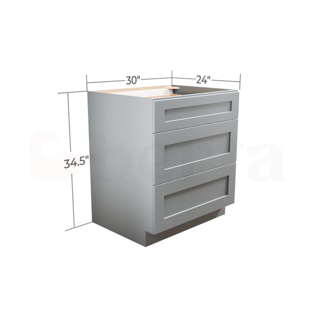 Drawer Base Cabinets - Classic Shaker Pre-Assembled - Berta Store 