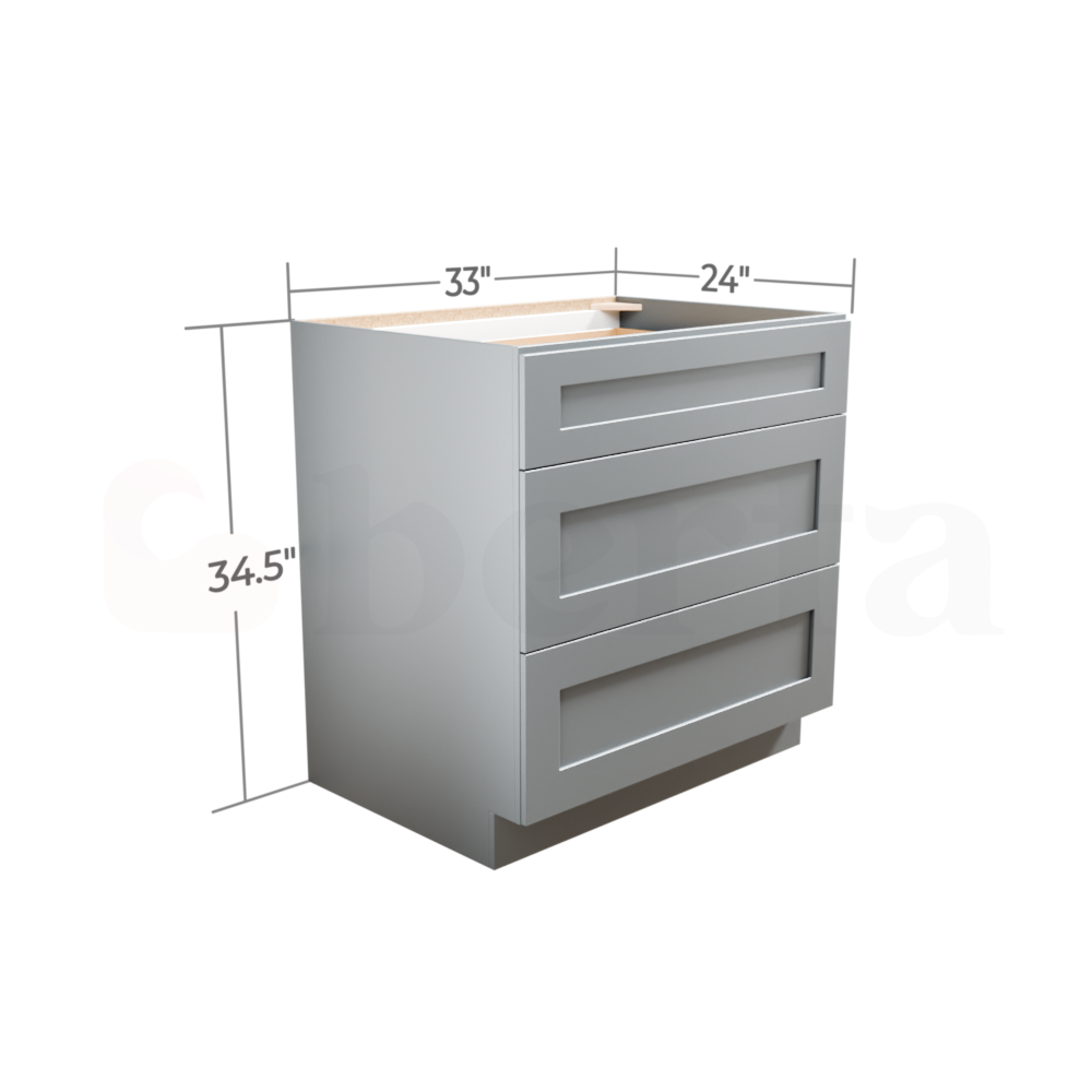 Drawer Base Cabinets - Classic Shaker Pre-Assembled - Berta Store 