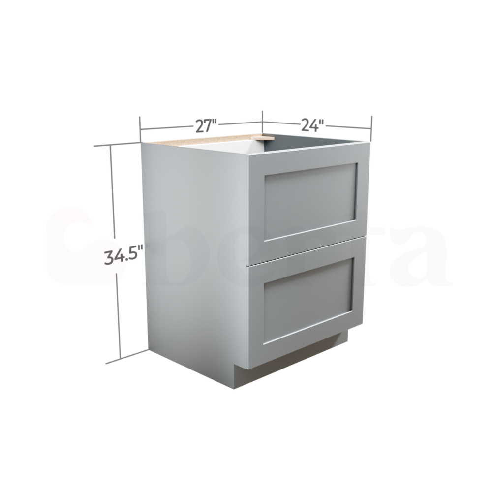 Drawer Base Cabinets - Classic Shaker Pre-Assembled - Berta Store 