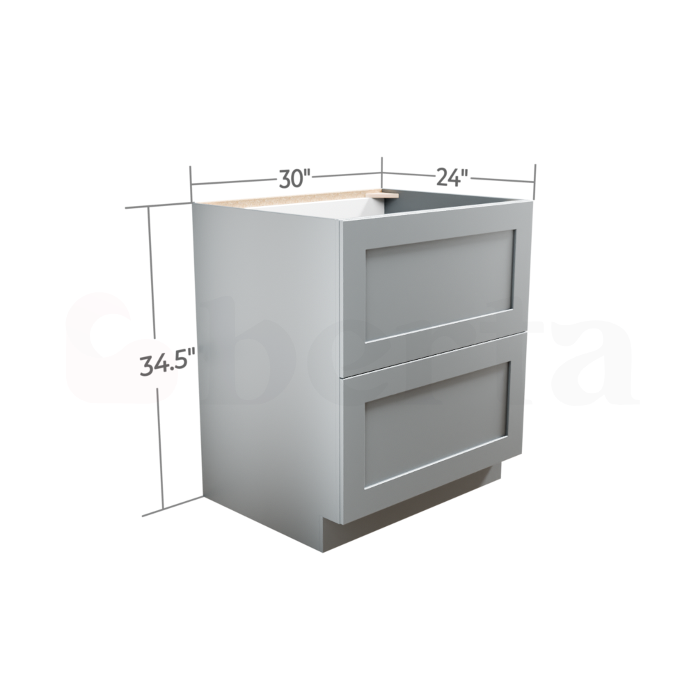 Drawer Base Cabinets - Classic Shaker Pre-Assembled - Berta Store 