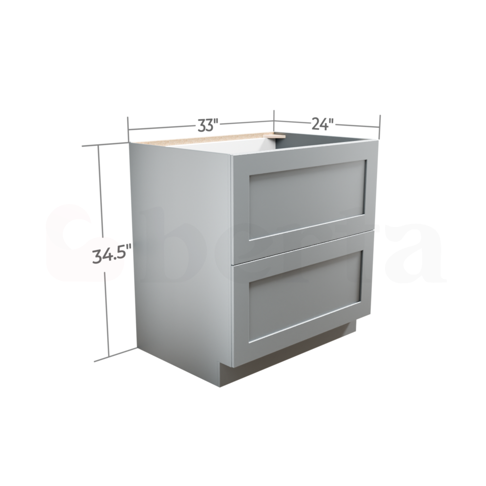 Drawer Base Cabinets - Classic Shaker Pre-Assembled - Berta Store 