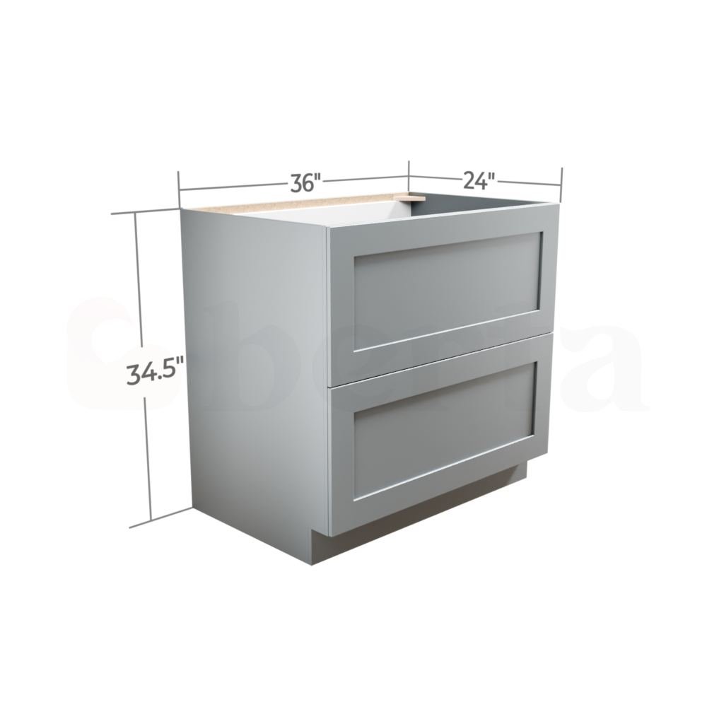 Drawer Base Cabinets - Classic Shaker Pre-Assembled - Berta Store 