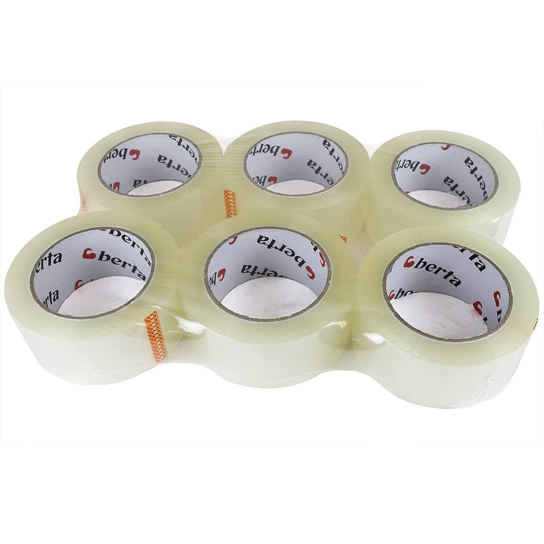 Heavy-Duty Packaging Tape – 2 Mil, Clear, High Adhesion - Berta Store 