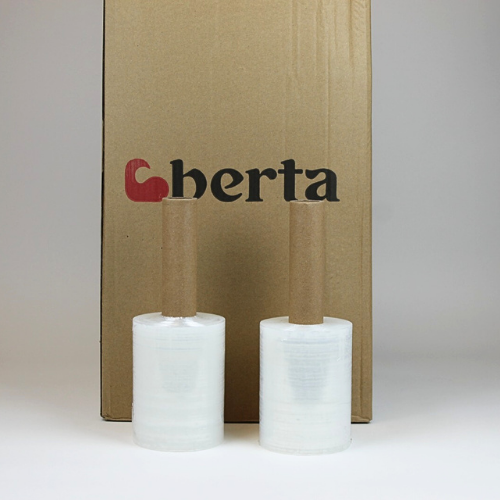 Mini Hand Roll Industrial Strength Plastic Wrap - 5" x 1000 ft, 80 Gauge - Berta Store 