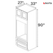 Oven Cabinets - Classic Shaker Pre-Assembled - Berta 