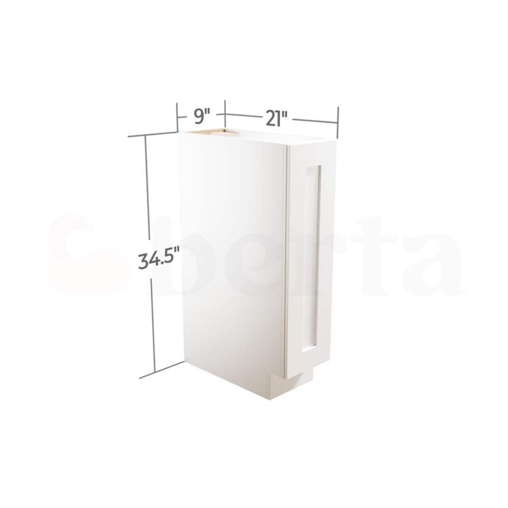 Single Door Base Cabinets - Classic Shaker Pre-Assembled - Berta Store 