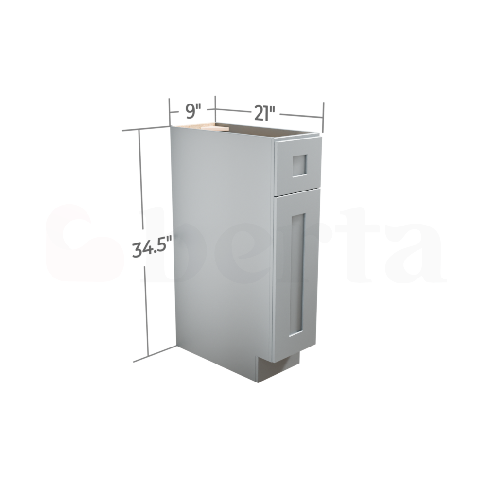 Single Door Base Cabinets - Classic Shaker Pre-Assembled - Berta Store 