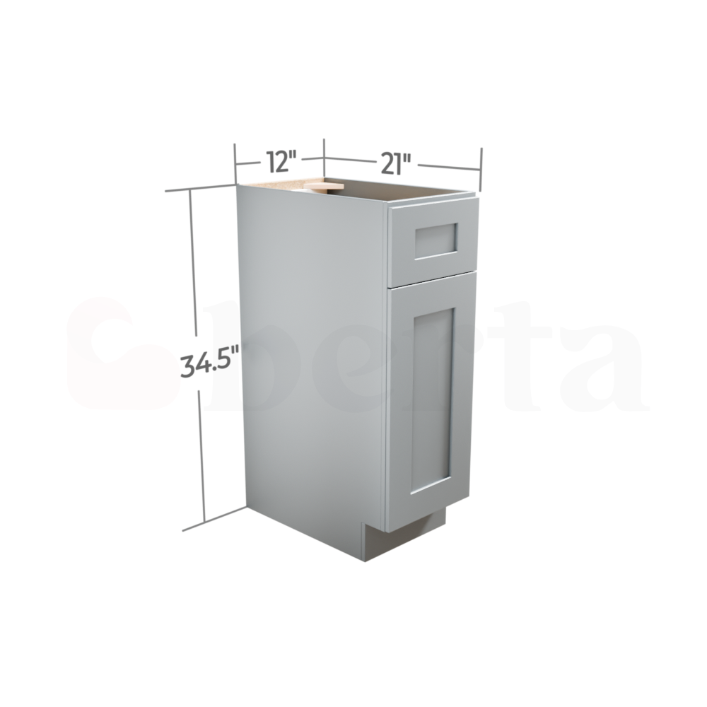 Single Door Base Cabinets - Classic Shaker Pre-Assembled - Berta Store 
