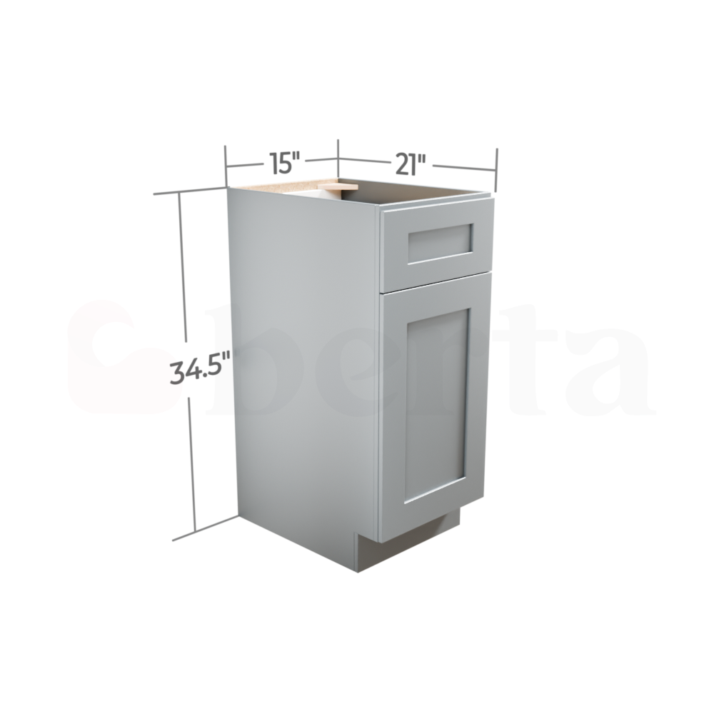 Single Door Base Cabinets - Classic Shaker Pre-Assembled - Berta Store 