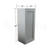 Single Door Wall Cabinet 36" High - Classic Shaker Pre-Assembled - Berta Store 