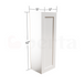 Single Door Wall Cabinet 42" High - Classic Shaker Pre-Assembled - Berta Store 