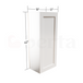 Single Door Wall Cabinet 42" High - Classic Shaker Pre-Assembled - Berta Store 
