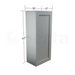 Single Door Wall Cabinet 42" High - Classic Shaker Pre-Assembled - Berta Store 