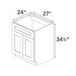 Sink Base Cabinets - Classic Shaker Pre-Assembled - Berta 