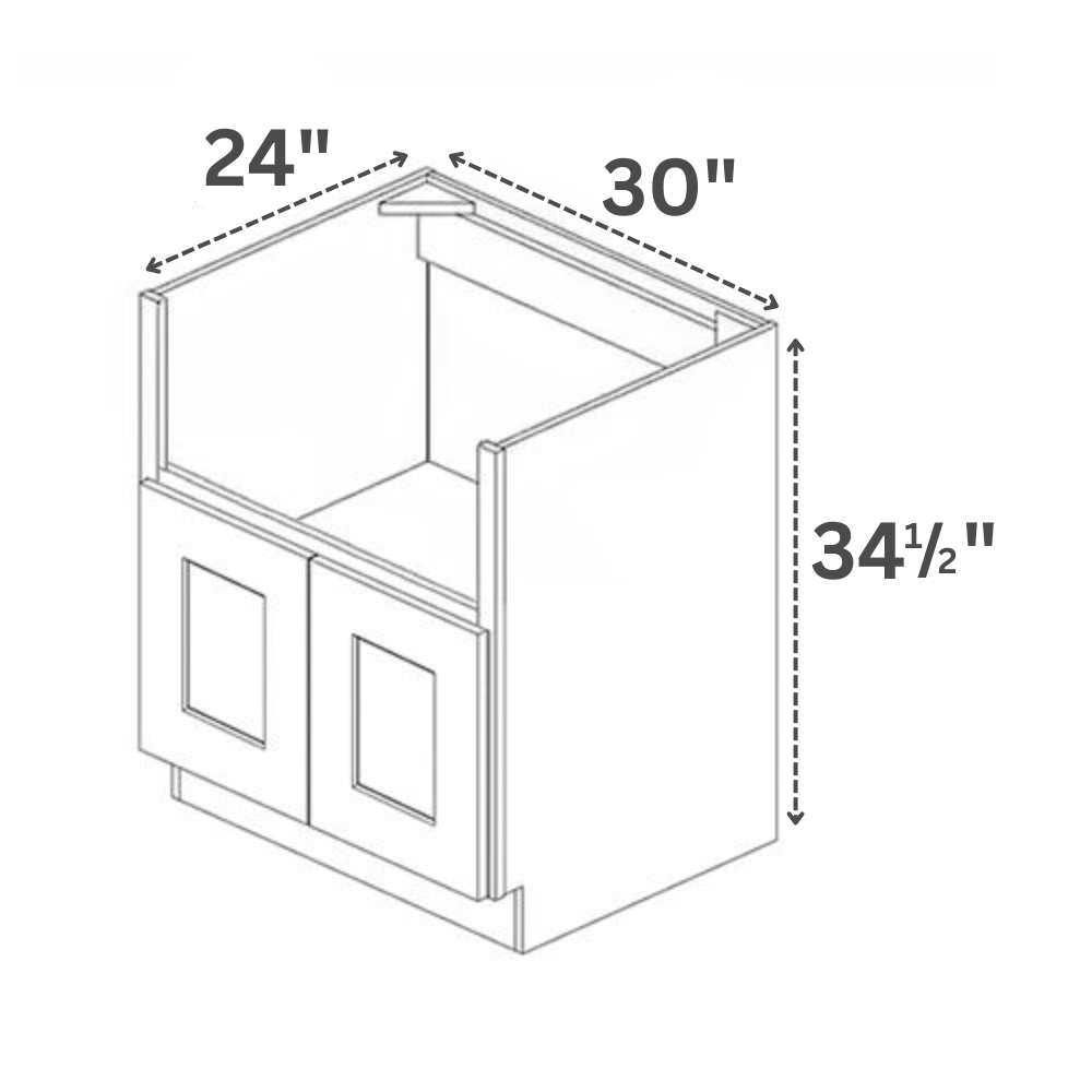 Sink Base Cabinets - Classic Shaker Pre-Assembled - Berta 