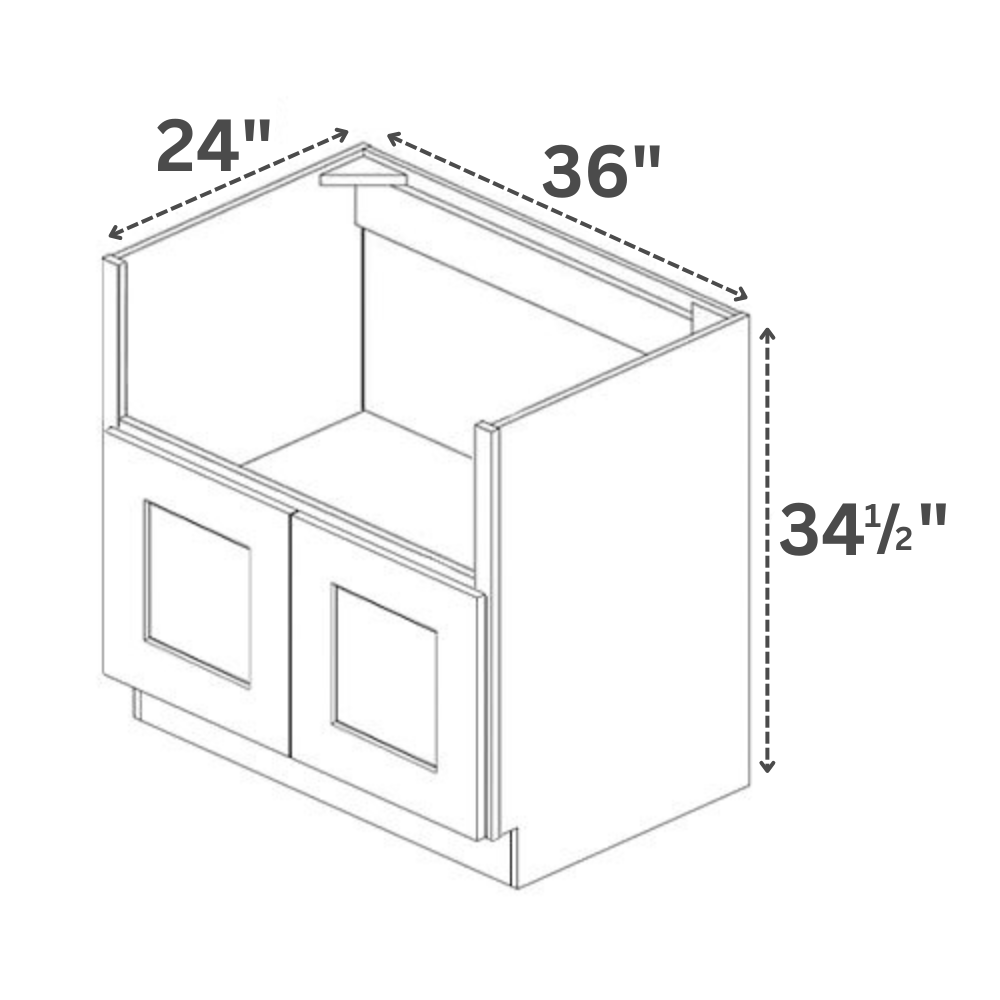 Sink Base Cabinets - Classic Shaker Pre-Assembled - Berta 