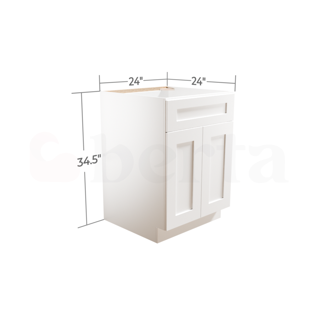 Sink Base Cabinets - Classic Shaker Pre-Assembled - Berta Store 