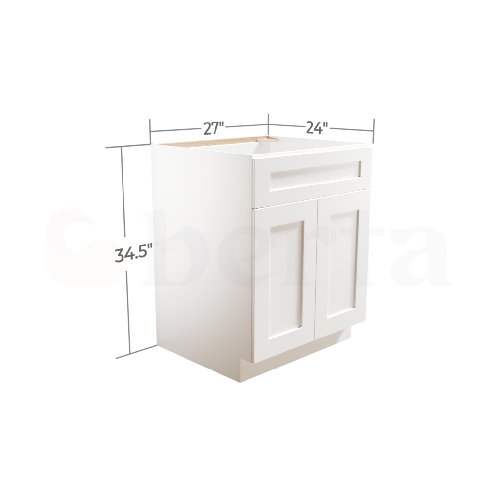 Sink Base Cabinets - Classic Shaker Pre-Assembled - Berta Store 