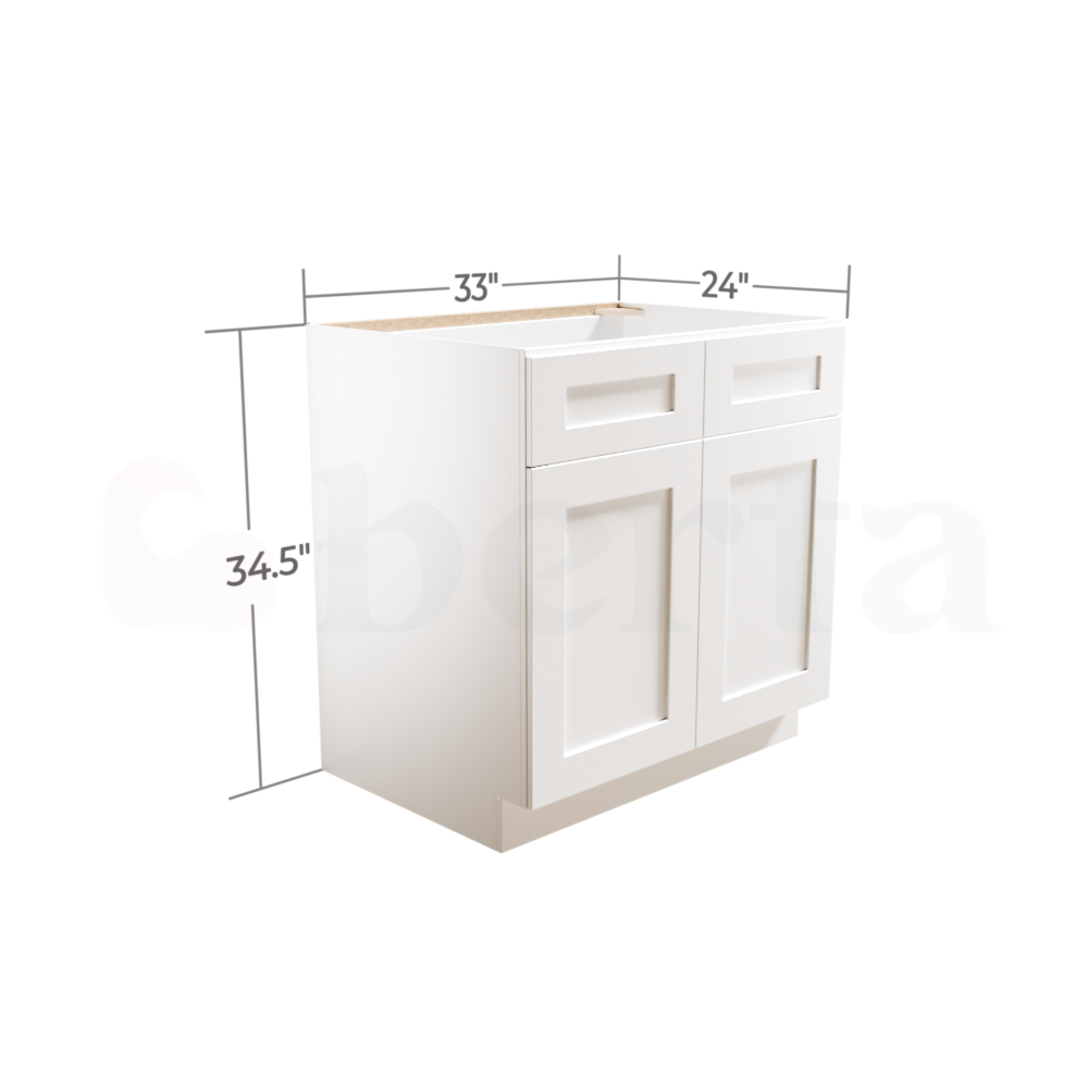 Sink Base Cabinets - Classic Shaker Pre-Assembled - Berta Store 