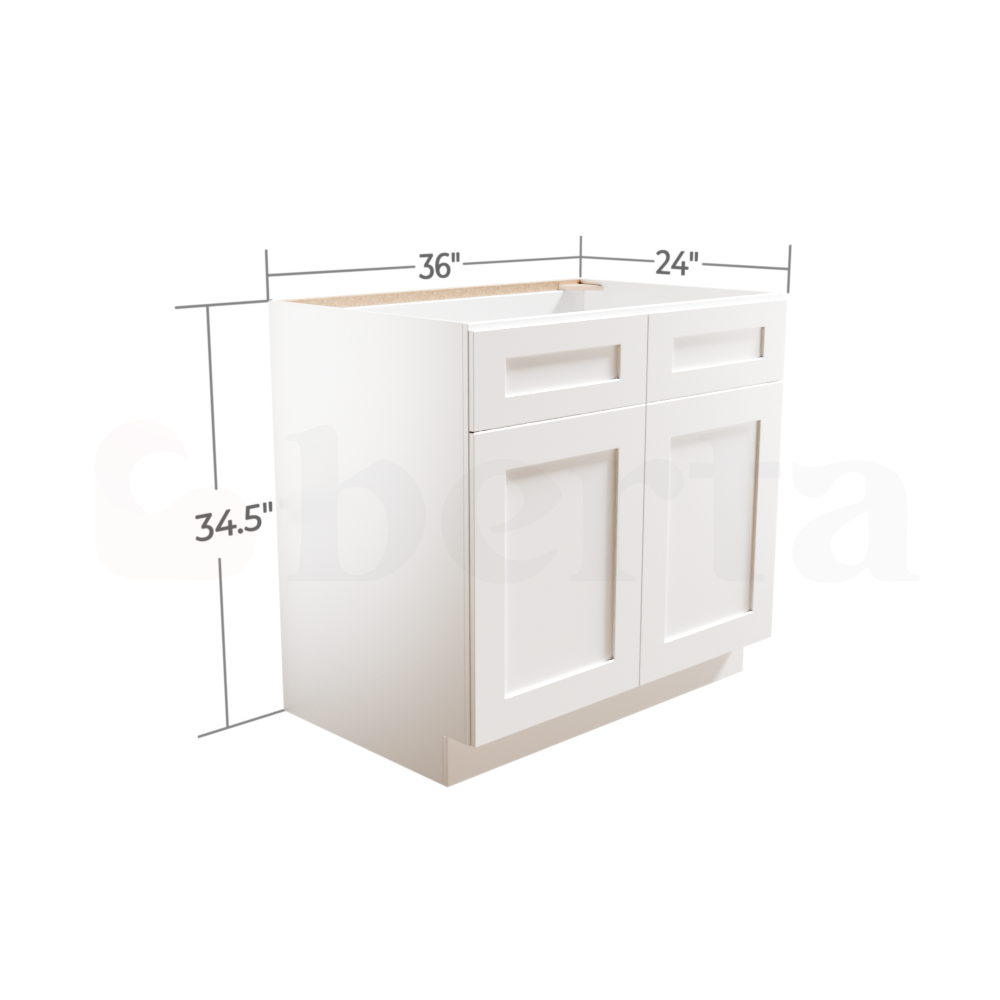 Sink Base Cabinets - Classic Shaker Pre-Assembled - Berta Store 
