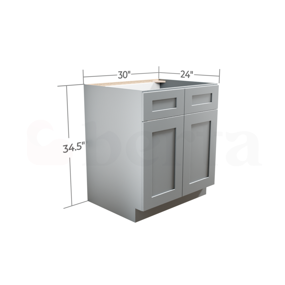 Sink Base Cabinets - Classic Shaker Pre-Assembled - Berta Store 