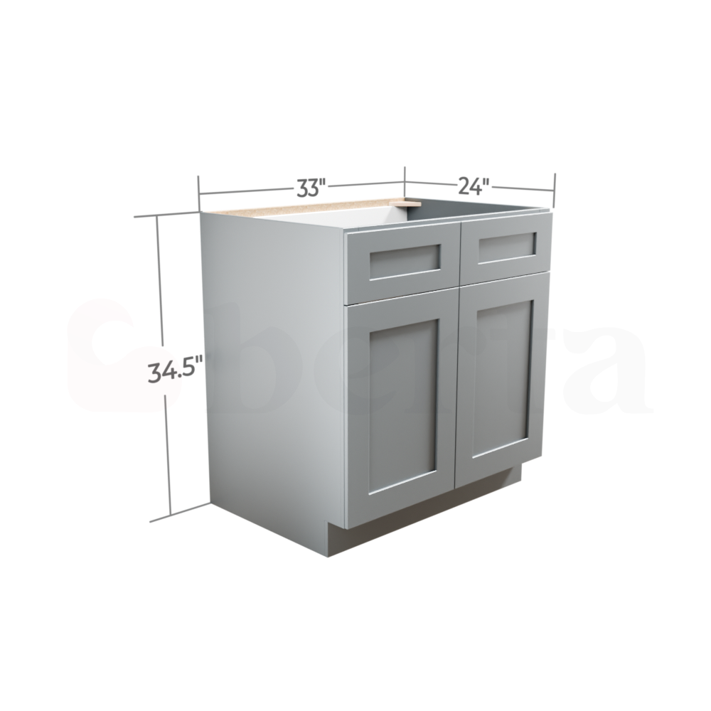 Sink Base Cabinets - Classic Shaker Pre-Assembled - Berta Store 