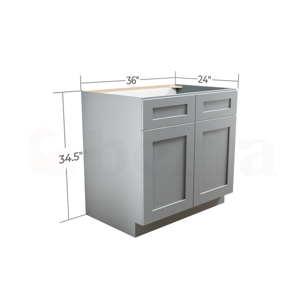 Sink Base Cabinets - Classic Shaker Pre-Assembled - Berta Store 