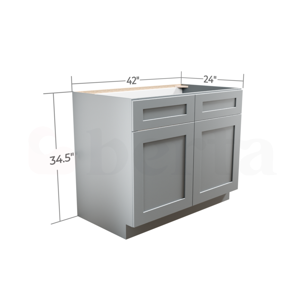 Sink Base Cabinets - Classic Shaker Pre-Assembled - Berta Store 