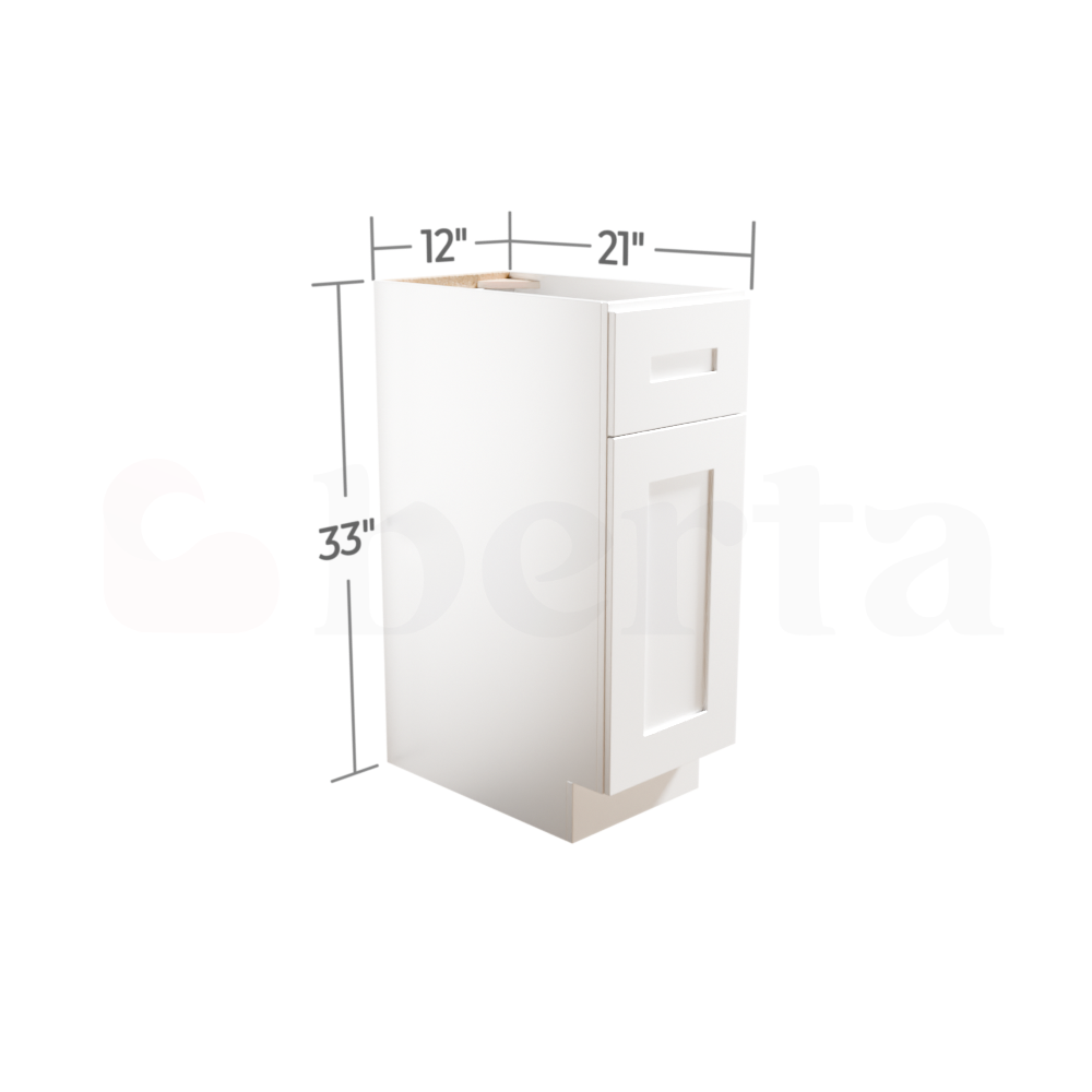 Vanity Base Cabinets - Classic Shaker Pre-Assembled - Berta 