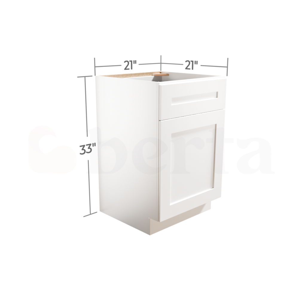 Vanity Base Cabinets - Classic Shaker Pre-Assembled - Berta 