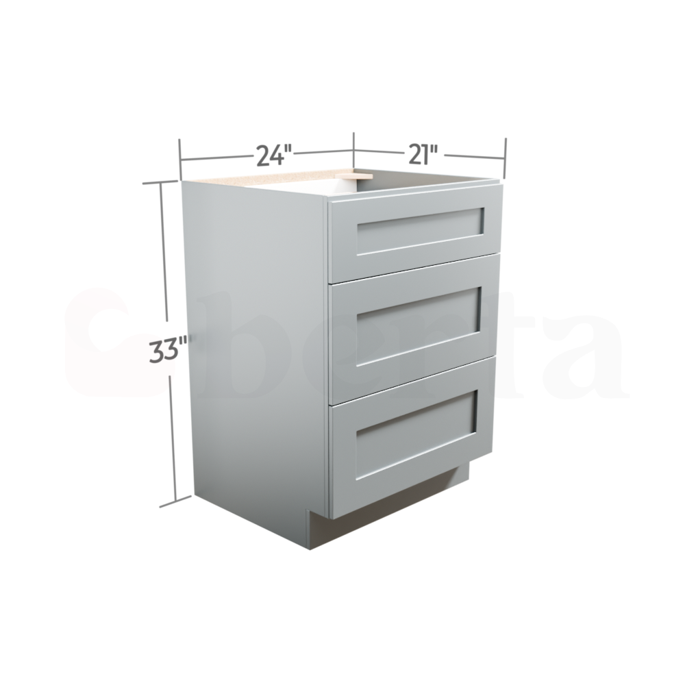Vanity Drawer Base Cabinets - Classic Shaker Pre-Assembled - Berta Store 