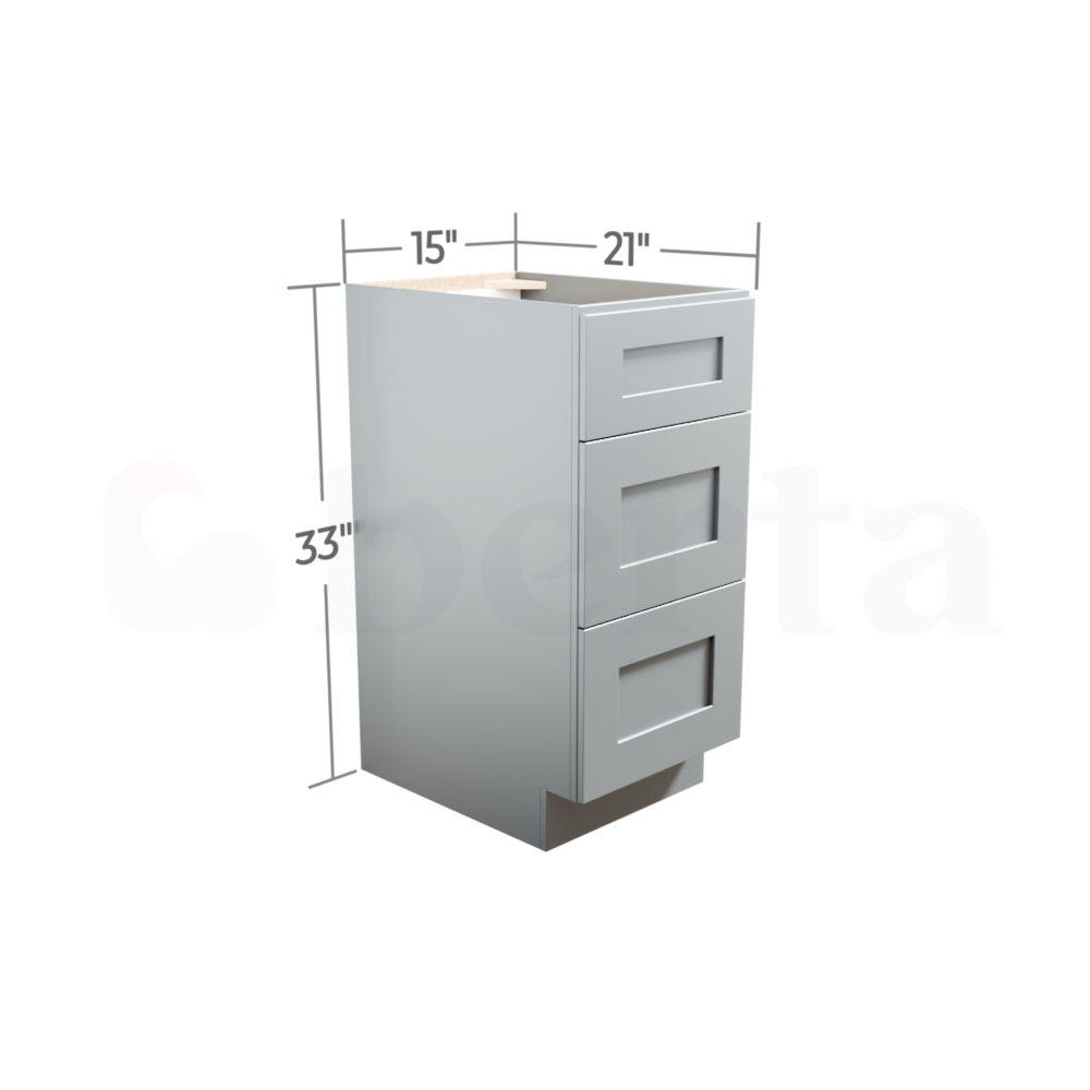 Vanity Drawer Base Cabinets - Classic Shaker Pre-Assembled - Berta Store 
