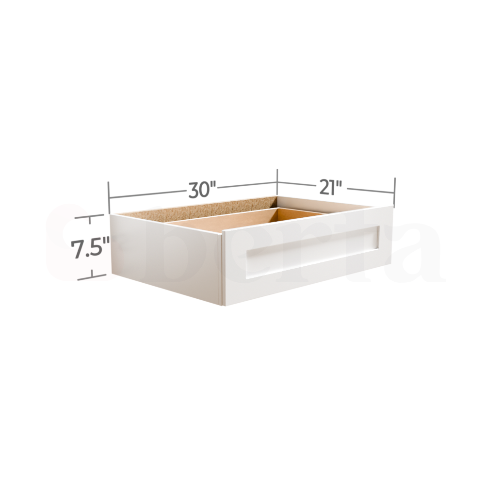 Vanity Knee Drawer – Classic Shaker Pre-Assembled - Berta 