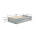 Vanity Knee Drawer – Classic Shaker Pre-Assembled - Berta 
