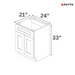 Vanity Sink Base Cabinets – Classic Shaker Pre-Assembled - Berta 