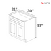 Vanity Sink Base Cabinets – Classic Shaker Pre-Assembled - Berta 