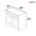 Vanity Sink Base Cabinets – Classic Shaker Pre-Assembled - Berta 