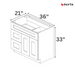 Vanity Sink Base Cabinets – Classic Shaker Pre-Assembled - Berta 