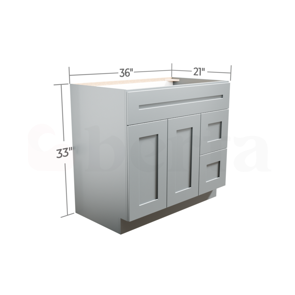 Vanity Sink Base Cabinets – Classic Shaker Pre-Assembled - Berta Store 