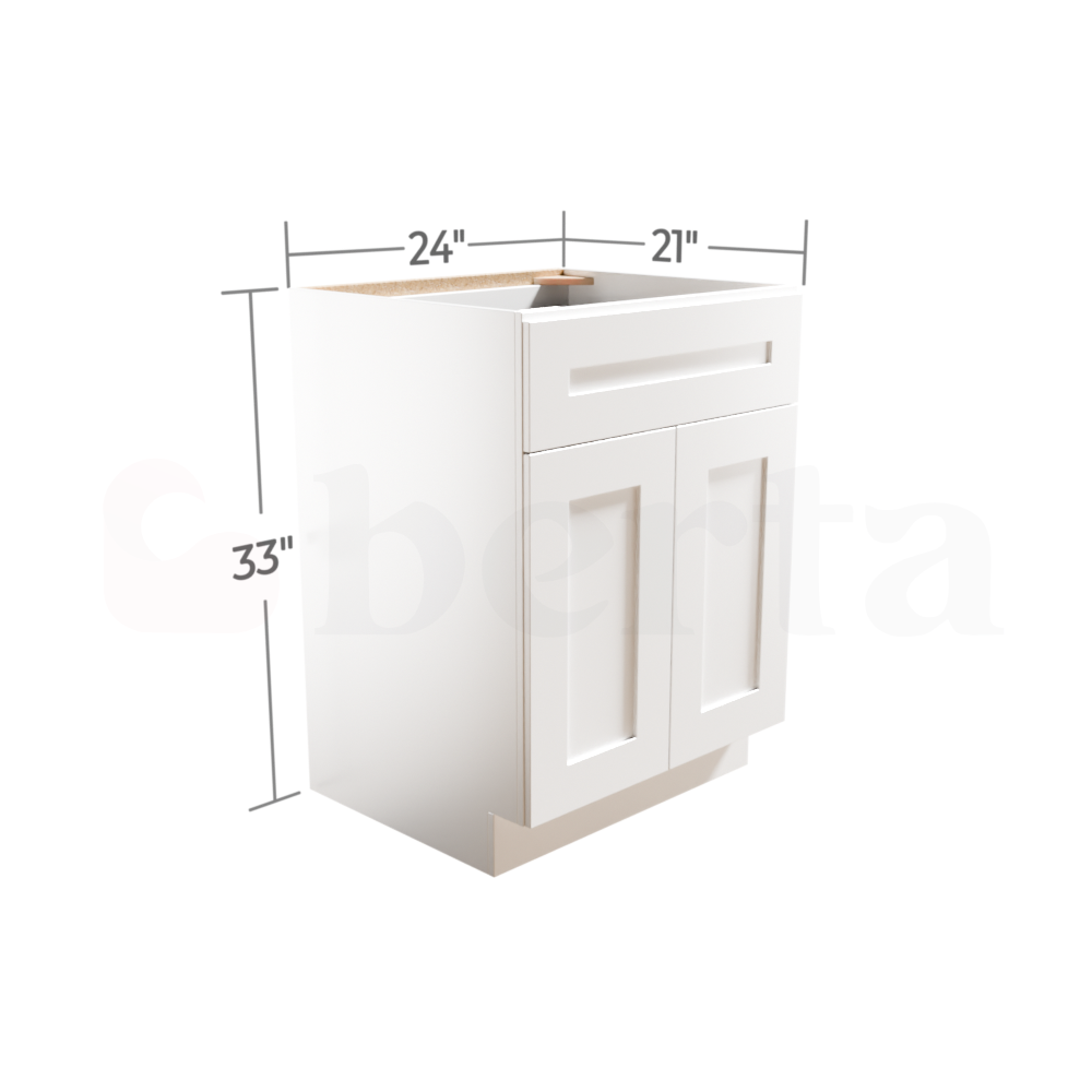 Vanity Sink Base Cabinets – Classic Shaker Pre-Assembled - Berta Store 