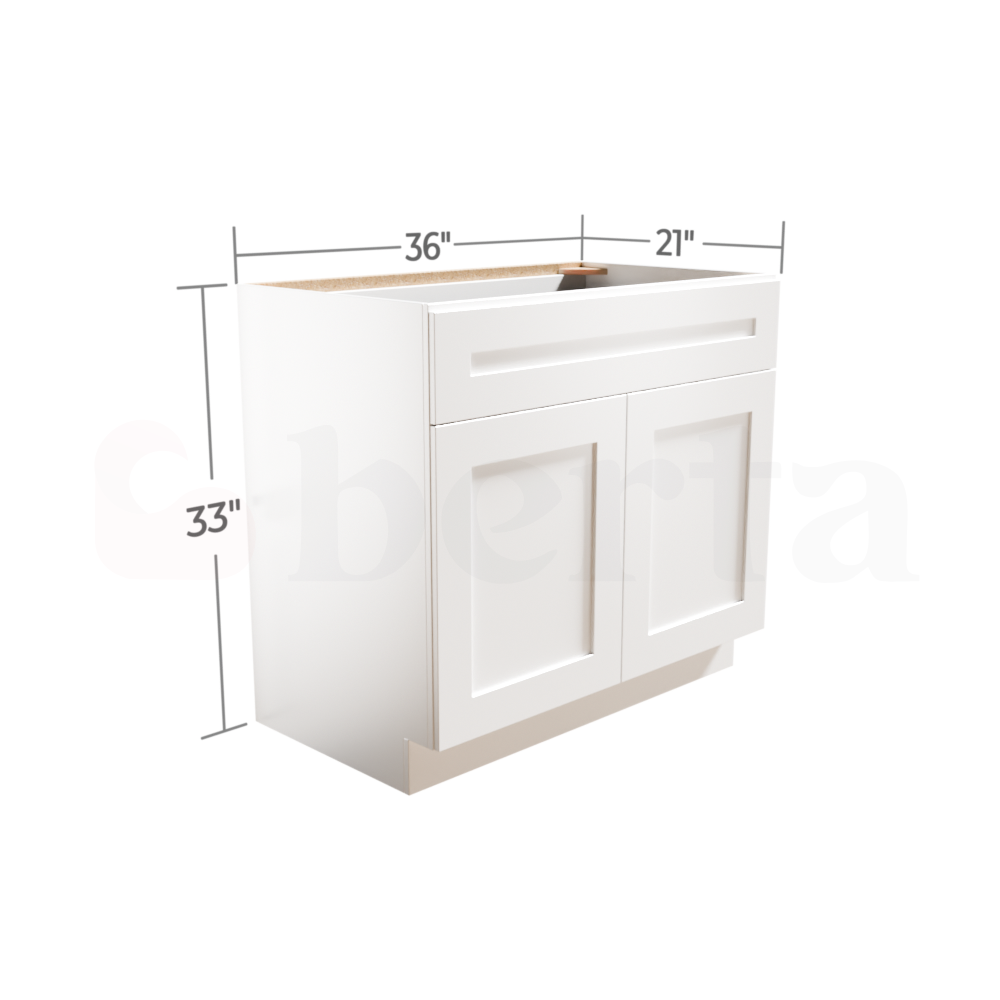 Vanity Sink Base Cabinets – Classic Shaker Pre-Assembled - Berta Store 