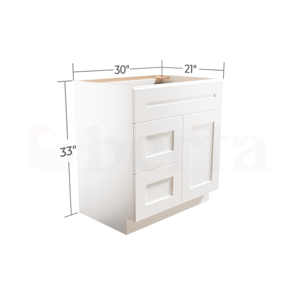 Vanity Sink Base Cabinets – Classic Shaker Pre-Assembled - Berta Store 