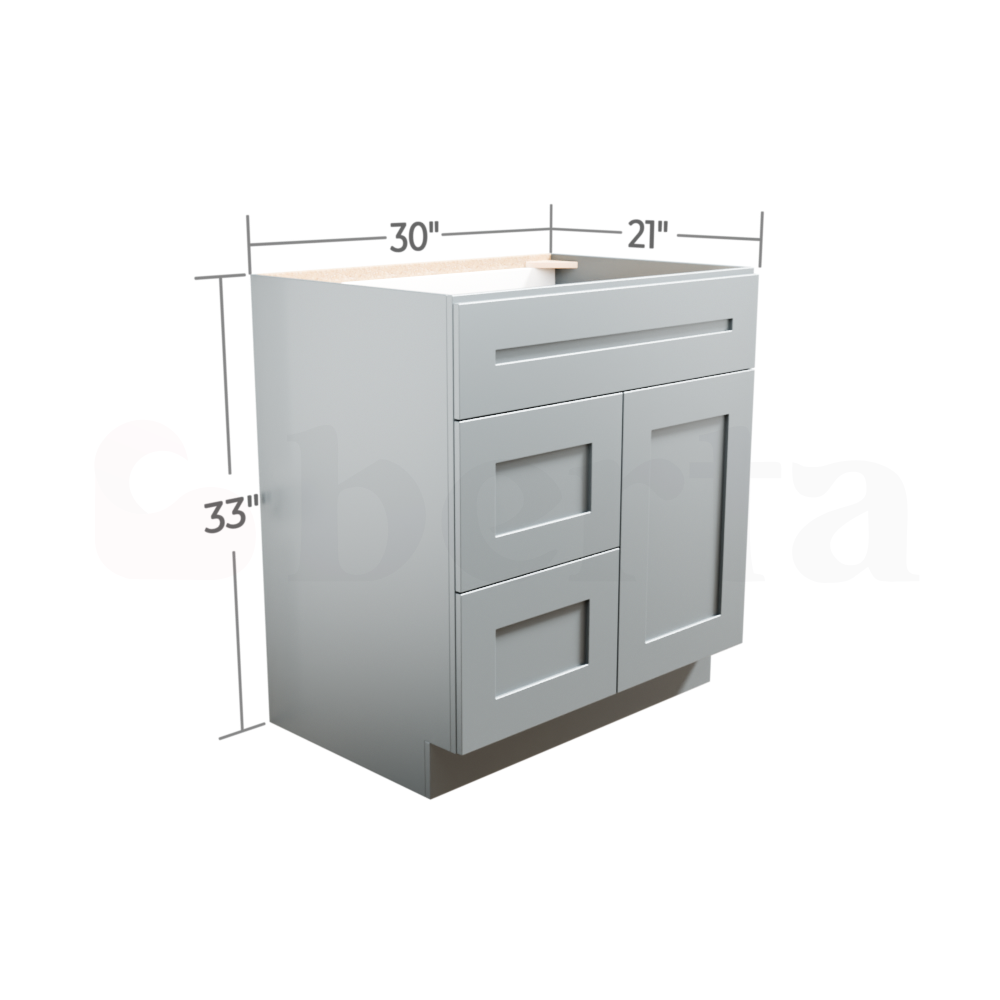 Vanity Sink Base Cabinets – Classic Shaker Pre-Assembled - Berta Store 